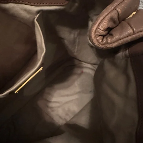 Miu Miu Brown/Mauve Quilted Leather Bag - Picture 10 of 14